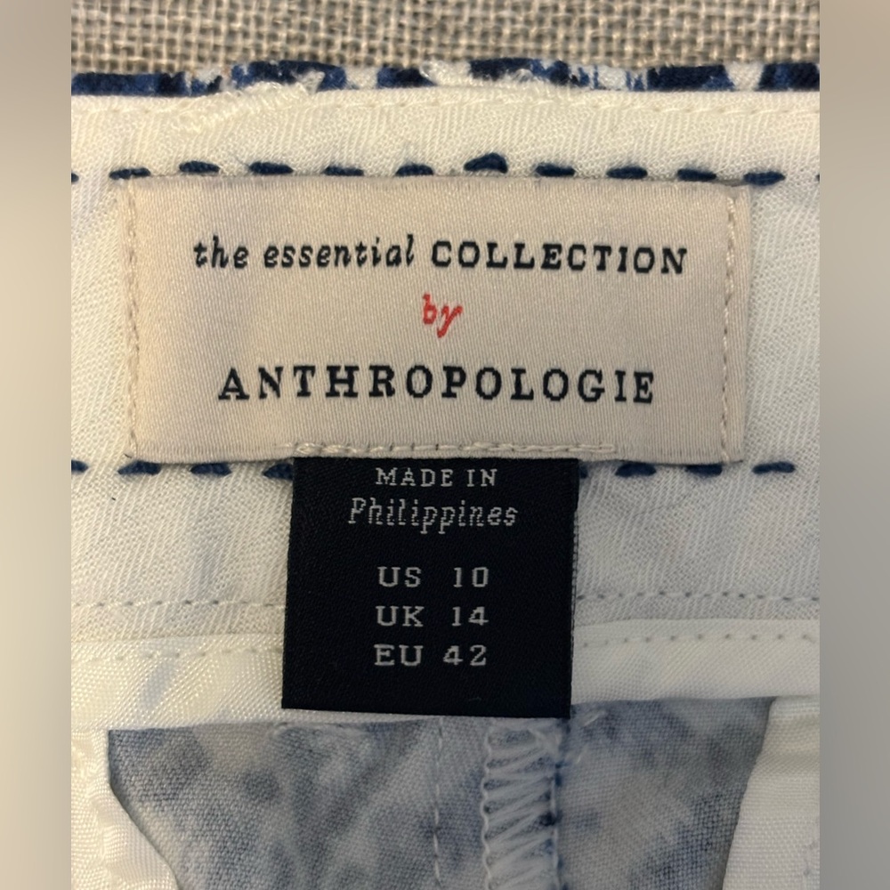 ANTHROPOLOGIE Essentials Pants, Sz 10. - Picture 3 of 9